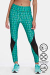 Zelocity Quick Dry Gym Leggings - Green Spruce — thumbnail 6